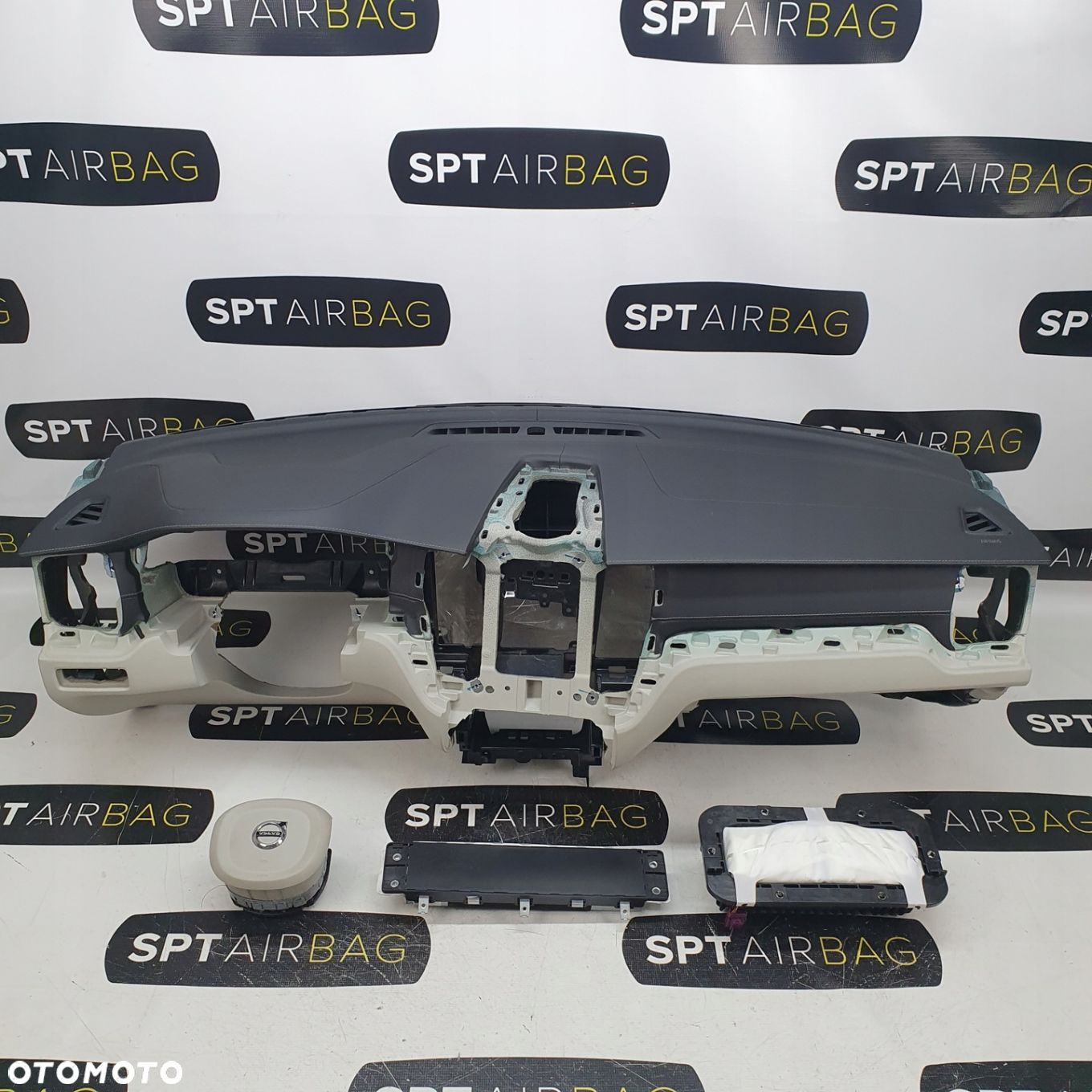 VOLVO XC60 II 2 DESKA ROZDZIELCZA KONSOLA KOKPIT PULPIT PODUSZKI AIRBAG AIR BAG PASY KIT SET - 1