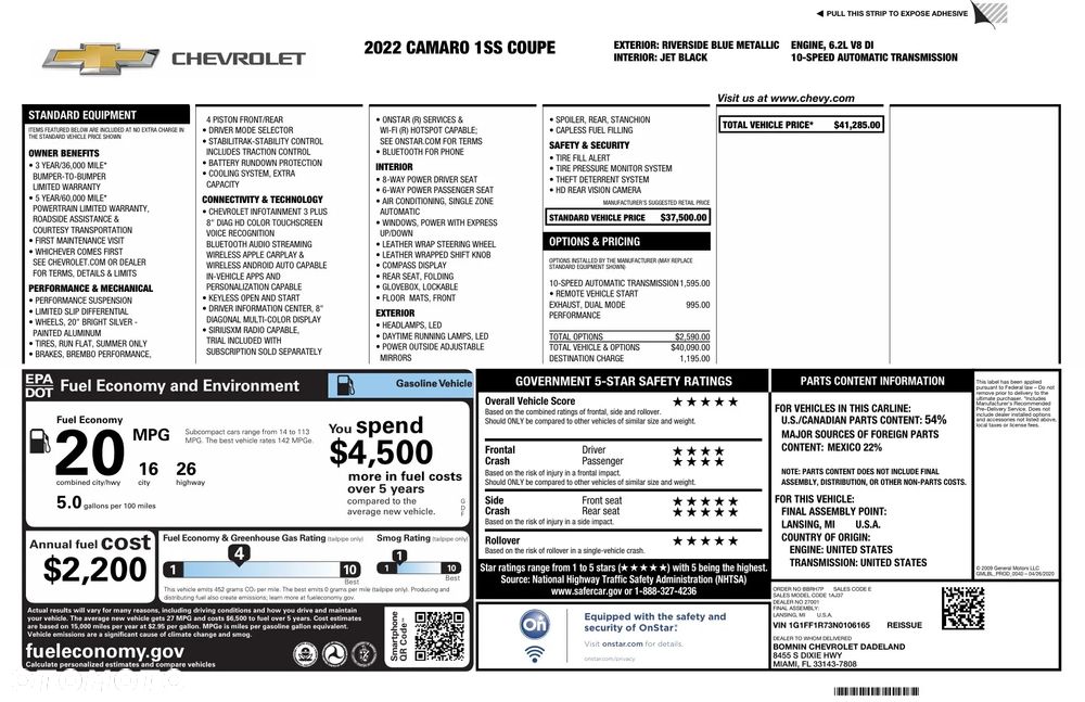 Chevrolet Camaro 6.2 V8 - 27