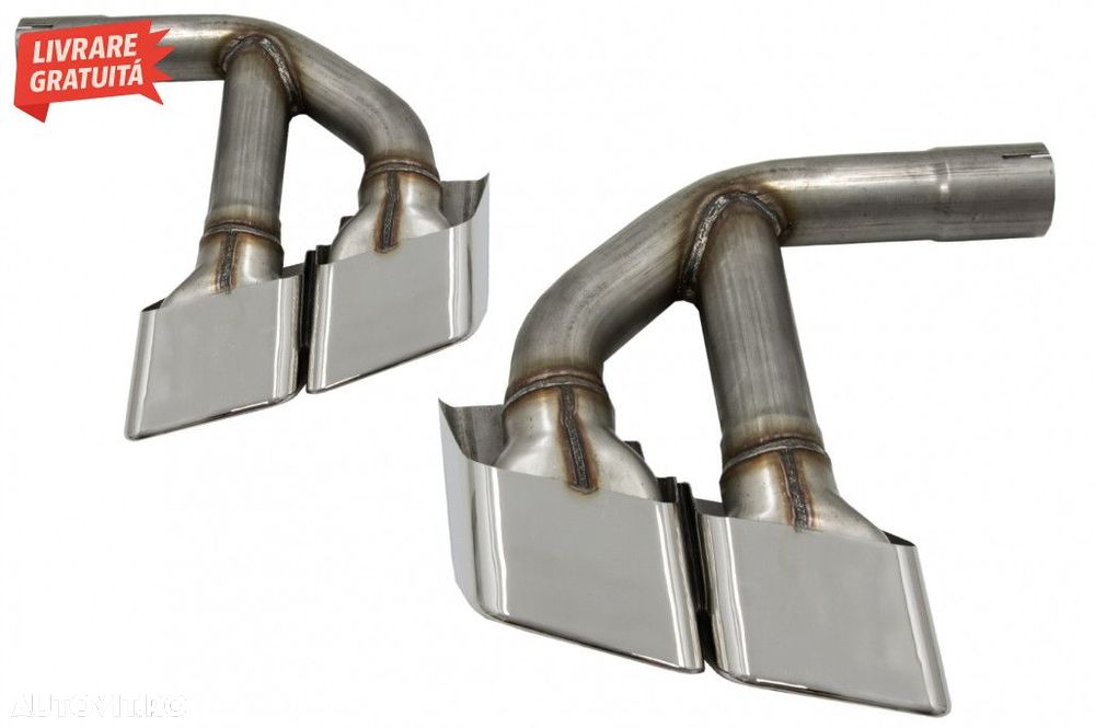 Ornamente toba Audi Q7 4M (2015-2019) SQ7 Design Chrome doar pentru Be - 2