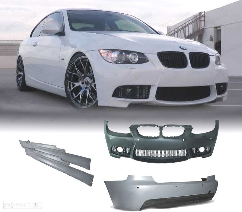 KIT CARROÇARIA BMW E92 06-10 LOOK M3 PDC SRA - 1