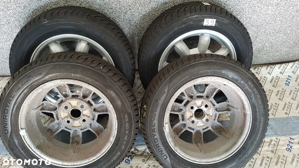 KOŁA CAŁOROCZNE TOYOTA HYUNDAI KIA SUZUKI 4X100 5.5JX14 ET45 185/60R14 - 16