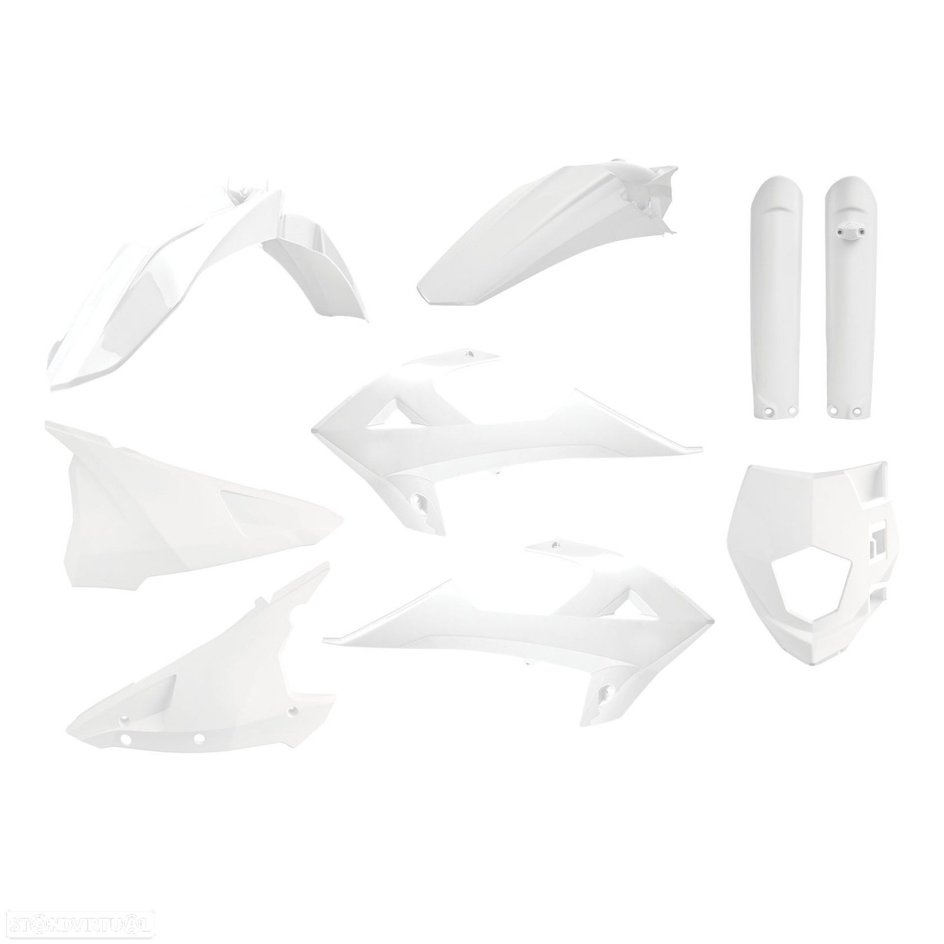 kit plasticos polisport branco gas gas ec 250 / 300 - 1