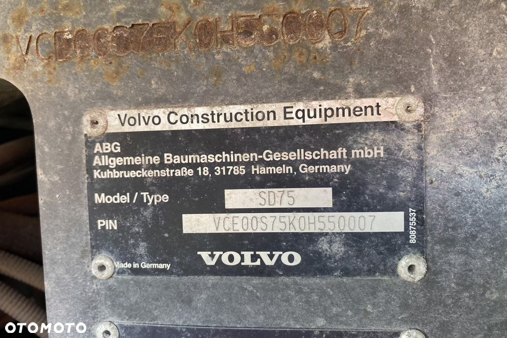 Volvo SD75 GUMA-STAL 8 ton Hamm Dynapac 2 tryby wibracji - 16