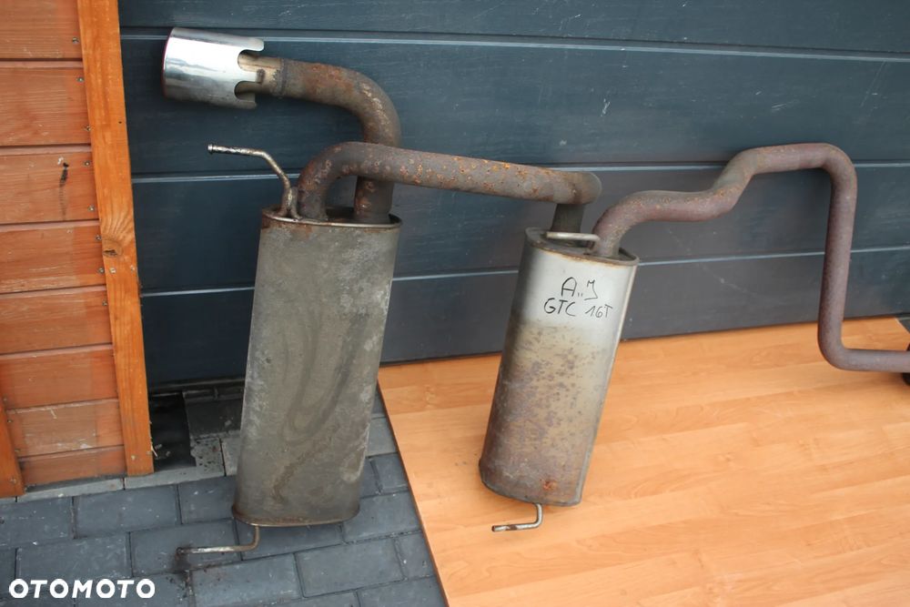 WYDECH TŁUMIK ŚRODKOWY KOŃCOWY OPEL ASTRA J GTC 3D 1.6 TURBO TRZY TŁUMIKI - 2