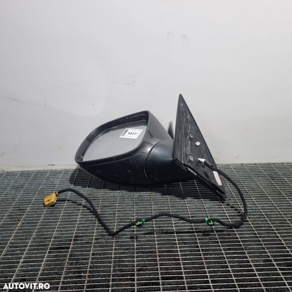 Oglinda stanga Volkswagen Touareg 7L facelift 2007 - 2011 4 Usi GREY LR7M (1417) Cu ... - 3