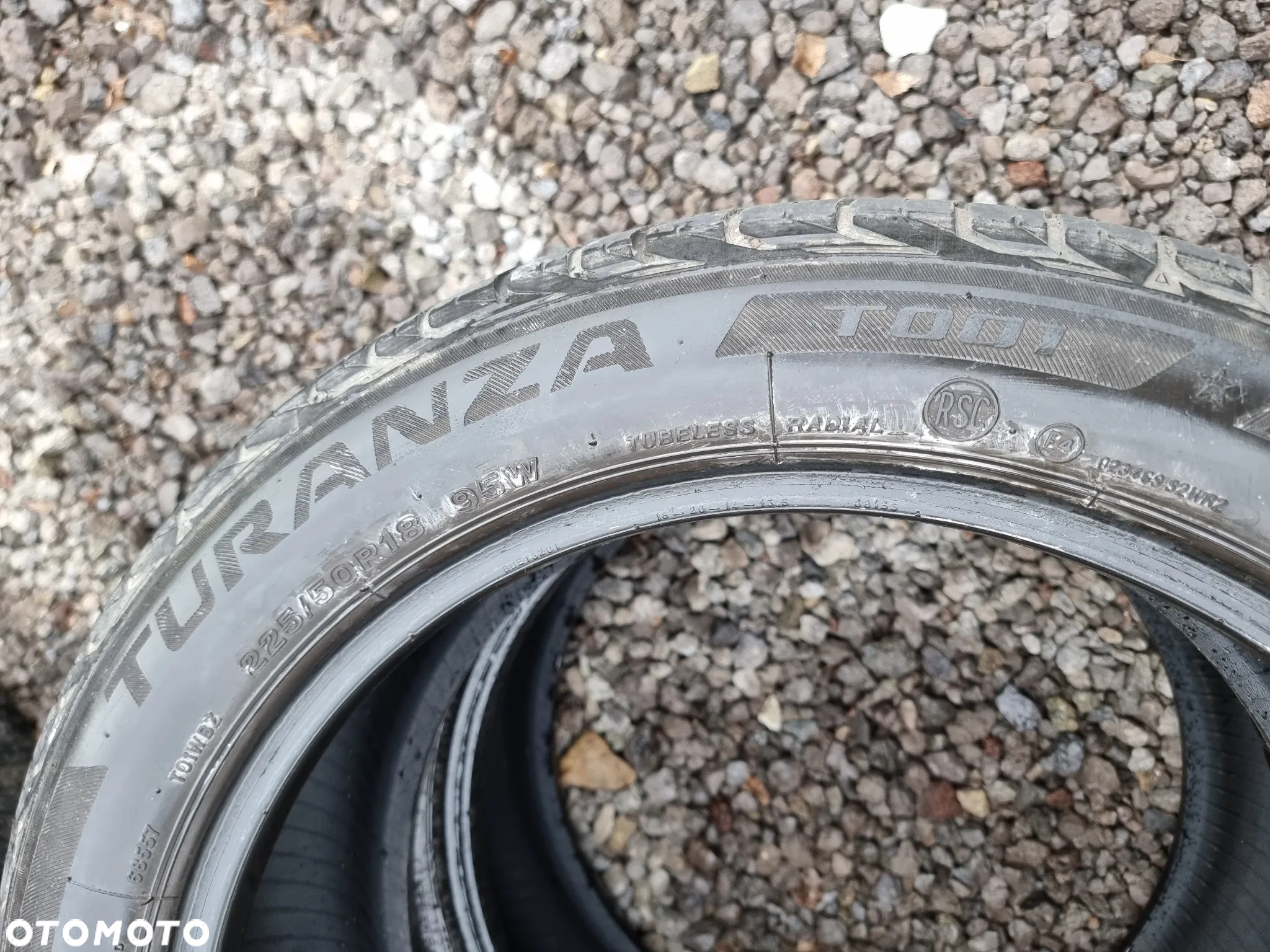 BRIDGESTONE 225/50R18 95W TURANZA T001 RFT * (2szt.) (1x3,0 1x3,5) (DOT: 2x5116) L411 - 5