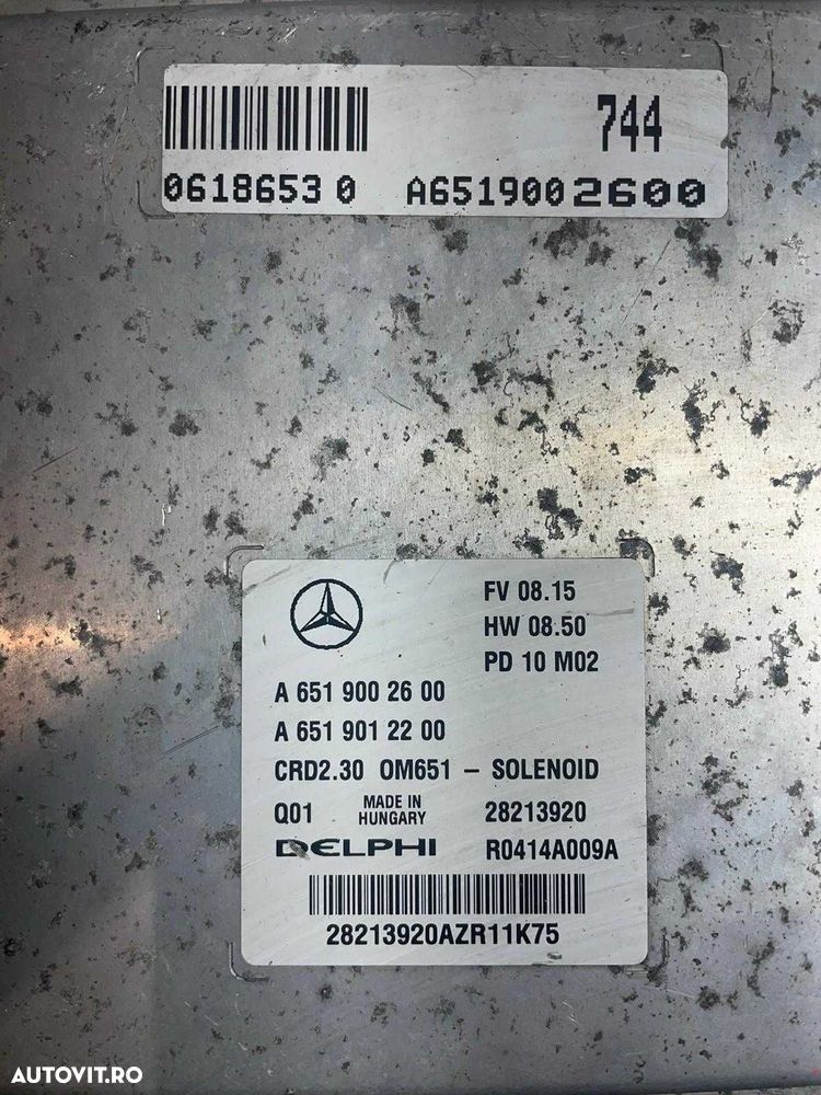 ECU Calculator motor Mercedes Sprinter 2.2CDI A6519002600 CRD2.30 W906 - 2