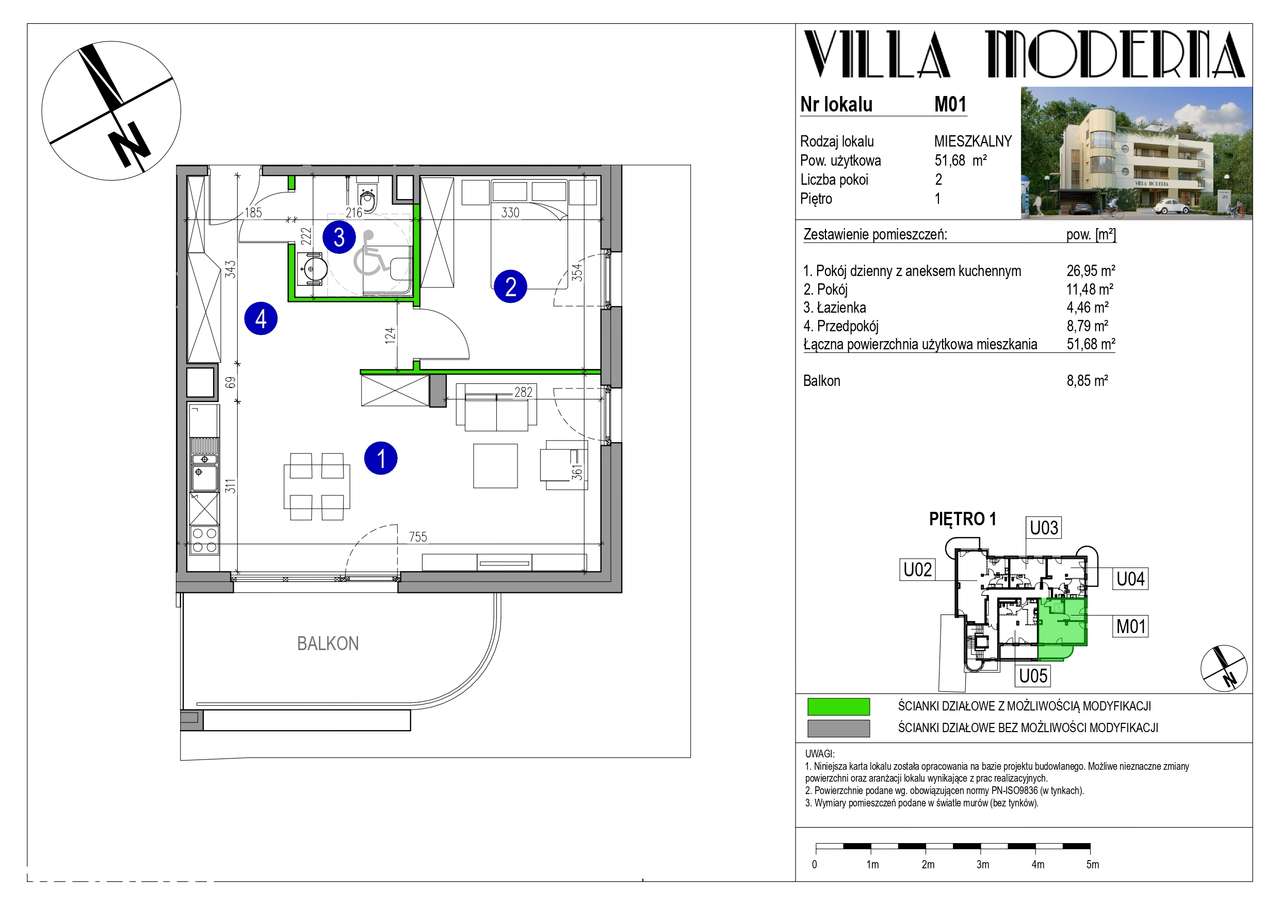 2 pokoje z balkonem | Centrum Milanówka | Kameralna inwestycja