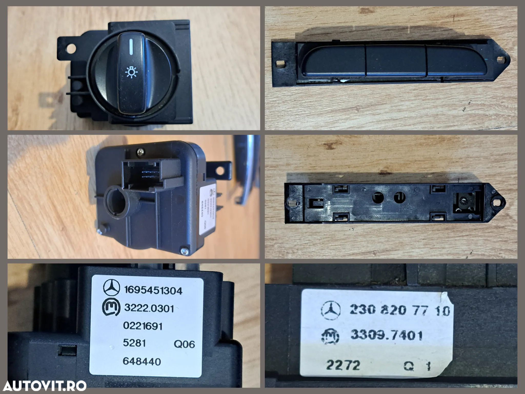 Mercedes SZL Panglica volan Panou butoane avarii ESP DSR Bloc lumini Panou butoane umplere Calculator confort Camera nigt vision Senzor parcare Capac carlig bara Broasca incuietoare haion W221 W164 W169 W245 W205 W253 W251 W216 W447 - 4