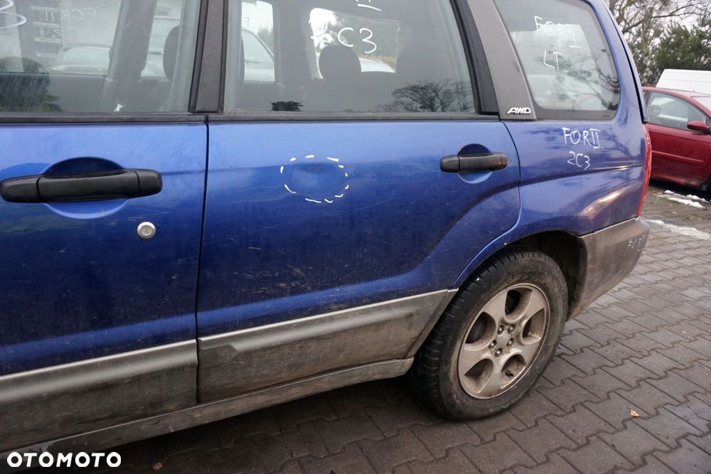 DRZWI TYLNE LEWE FORESTER II SG SUV 2C3  NIEBIESKI SUBARU 2002-2006 - 2