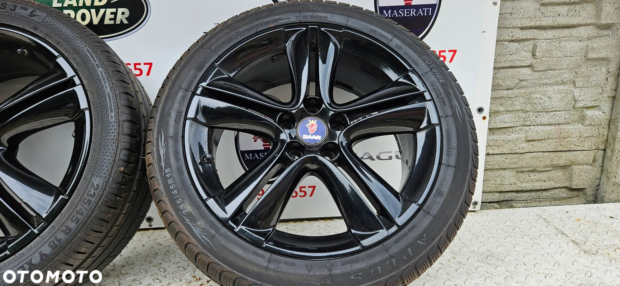 SAAB 9-3 93 II Komplet kół Alufelg Felgi Alufelgi z oponami Koła 12770237 ET 41 7.5Jx18 5x110  Opona 235/45/18 R18 18 Cali Opona Zima - 18