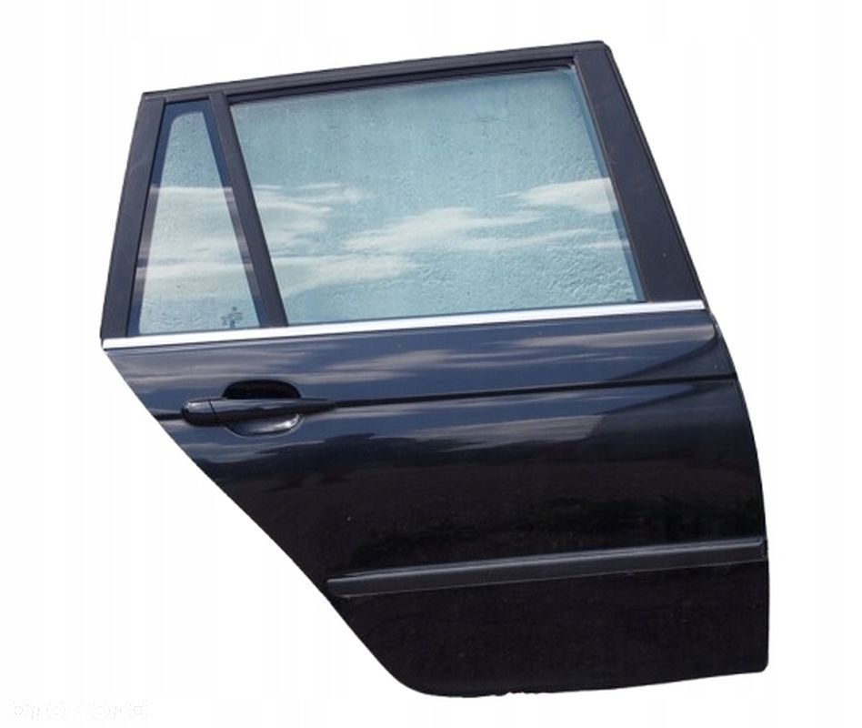 DRZWI PRAWE TYŁ TYLNE BMW E46 KOMBI TOURING CZARNE BLACK SAPPHIRE METALLIC - 1