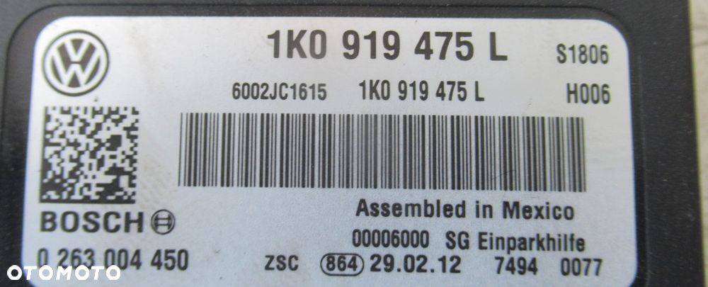 VW CADDY III IV 2K LIFT MODUŁ STEROWNIK PDC 1K0919457L - 2