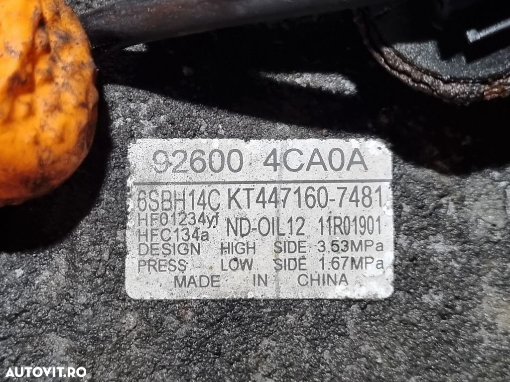 Compresor clima Nissan X - Trail T32 1.6 D 2014 - 2017 R9M (1248) 926004ca0a - 4