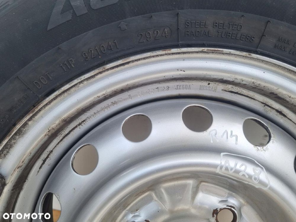 Nissan NV200 KOŁO ZAPASOWE Zapas felga 175/70 R14C 4x114.3 J14X5.5JJ 2024R - 10