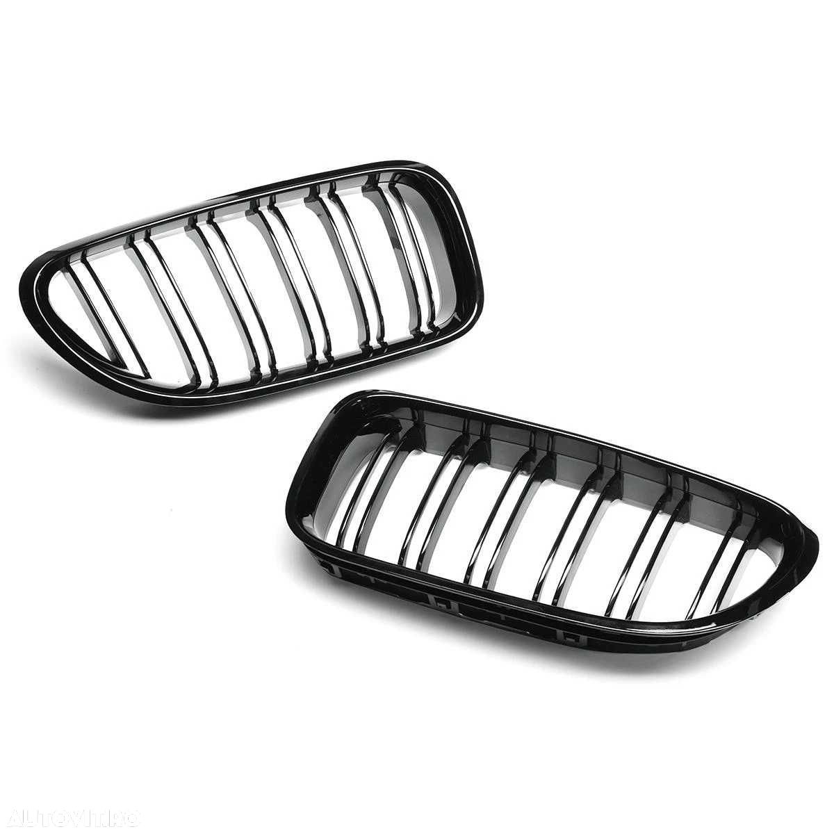 Grile Nari Duble M Look BMW Seria 6 F06 F12 F13, Negru Lucios M6 Sport - 1