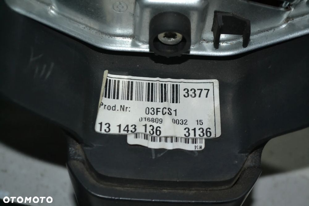 OPEL VECTRA C SIGNUM KIEROWNICA SKÓRZANA MULTIFUNKCJA 13143136 PODUSZKA AIRBAG 1312816 KPL - 6
