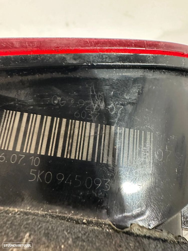 .Farolim Tras Traseiro Esquerdo Mala Original VW Volkswagen Golf 6 Mk6 VI 5K0945093T 2006 - 2013 - 7
