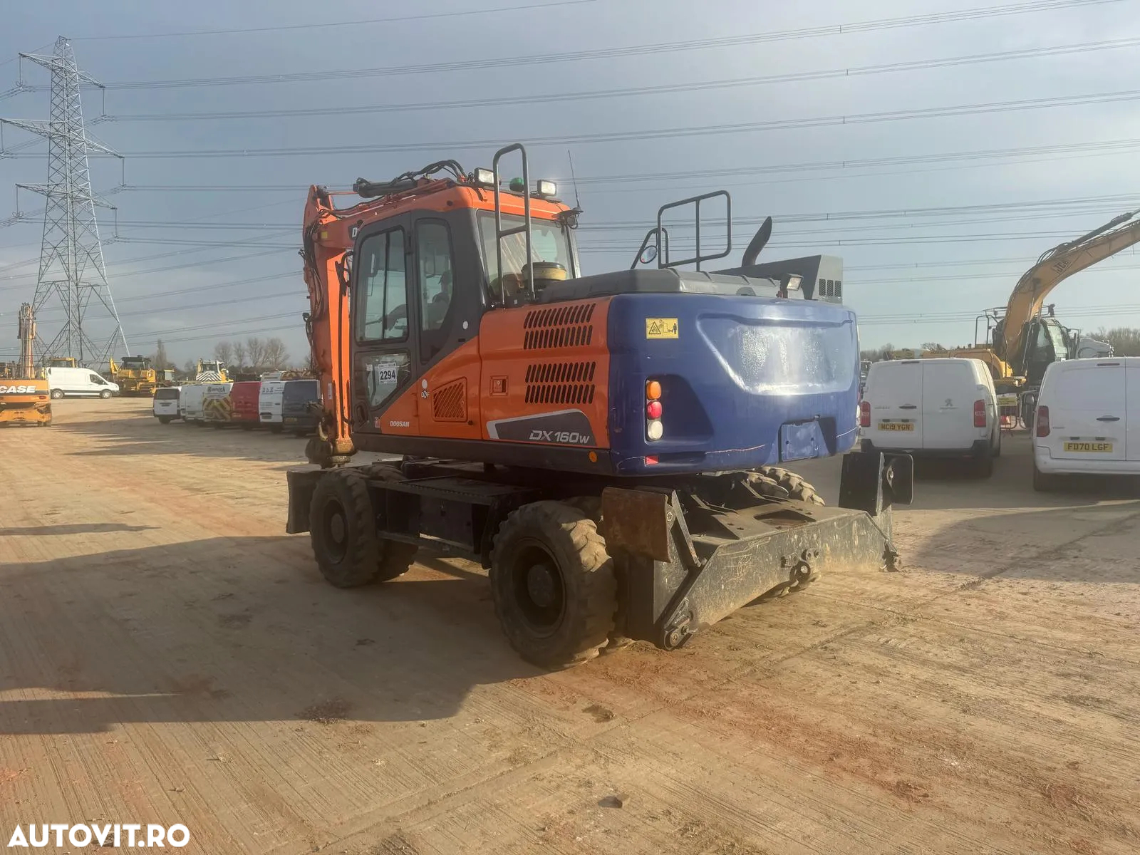 Doosan DX 160 W Excavator pe roți - 2