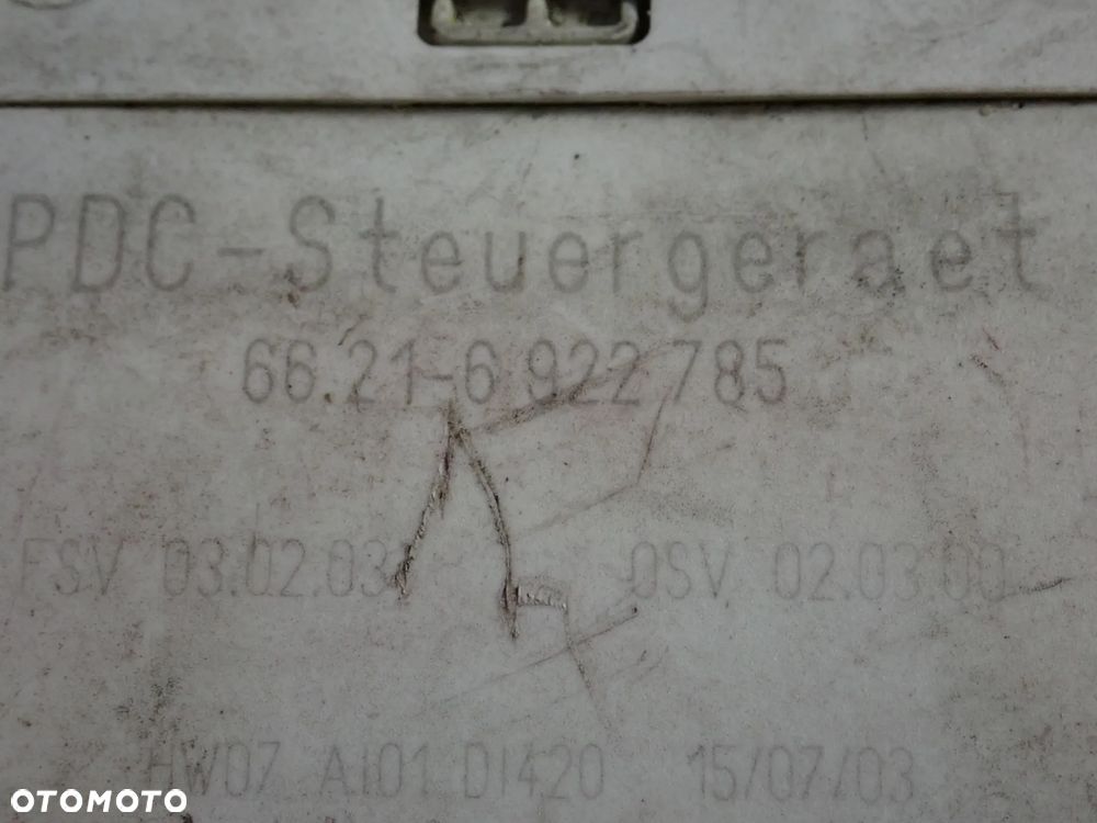 BMW MODUŁ STEROWNIK CZUJNIKÓW PARKOWANIA PDC 6922785 - 2