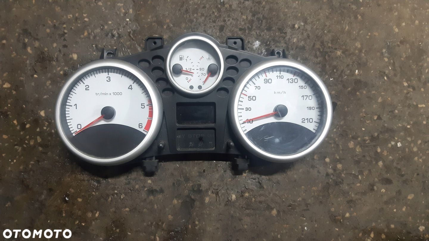 LICZNIK ZEGARY PEUGEOT 206 1.4HDI 9666637280 - 1