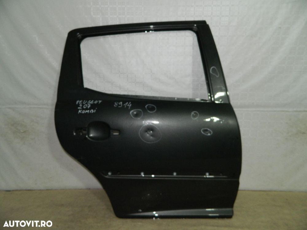 Usa dreapta spate Peugeot 207 SW  /  Kombi, 2006, 2007, 2008, 2009, 2010, 2011, 2012,. - 2