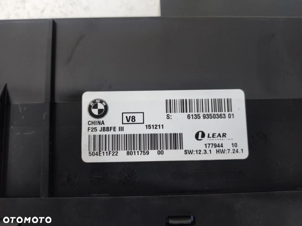 MODUŁ STEROWNIK KOMFORTU BMW X3 F25 LIFT - 5