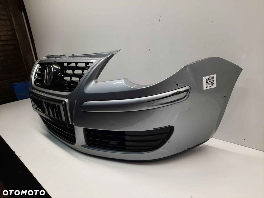 } :ZDERZAK PRZÓD PRZEDNI VW VOLKSWAGEN POLO 9N3 LIFT FL LA7W SREBRNY - 3