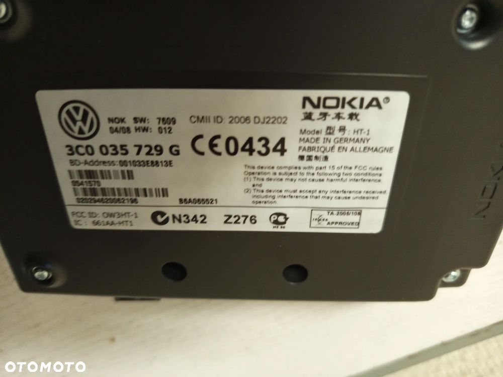 MODUŁ STEROWNIK BLUETOOTH VOLKSWAGEN PASSAT B6 3C0035729G - 4