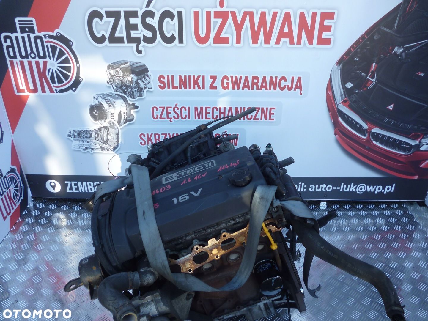 SILNIK DAEWOO KALOS 1.4 16V F14D3 114 TYS - 1