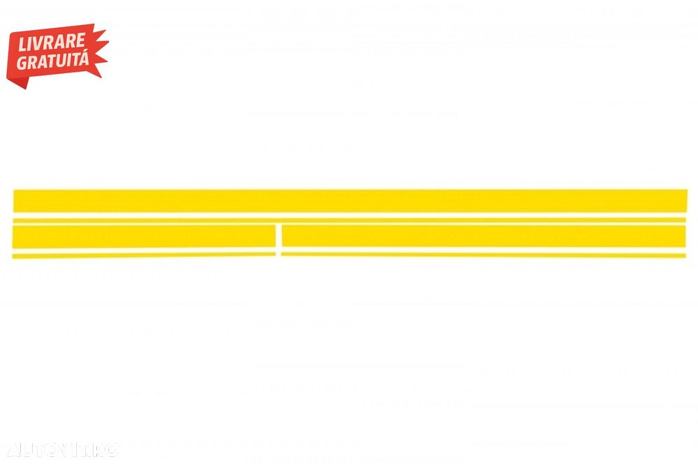 Set Stickere Capota/Plafon/Portbagaj si Laterale Galben Mat Mercedes C205 Coupe A2- livrare gratuita - 3