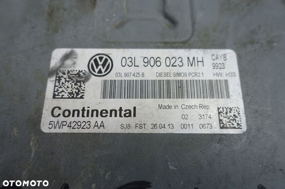 Skoda Octavia II 1.6 TDI KOMPUTER SILNIKA moduł - 16