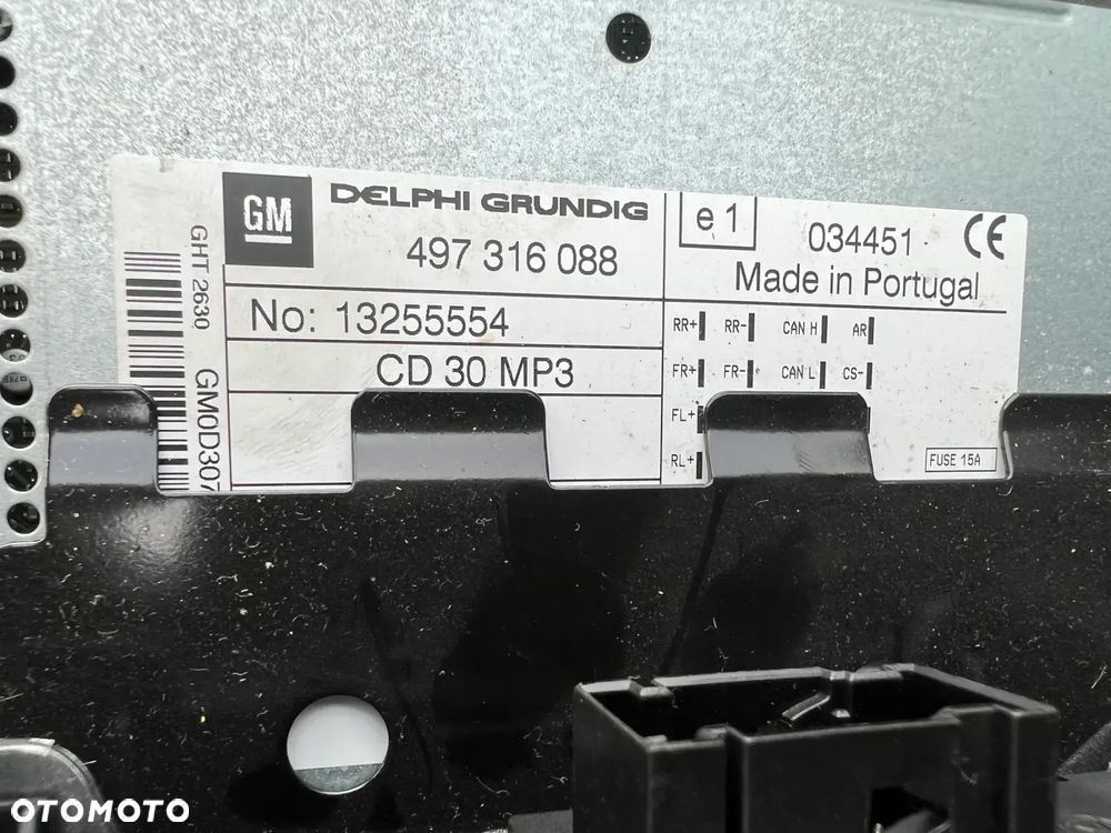 Radio GM Dekor wyświetlacz panel klimatyzacji Opel Zafira B Srebrne Złote lub Czarne - 2