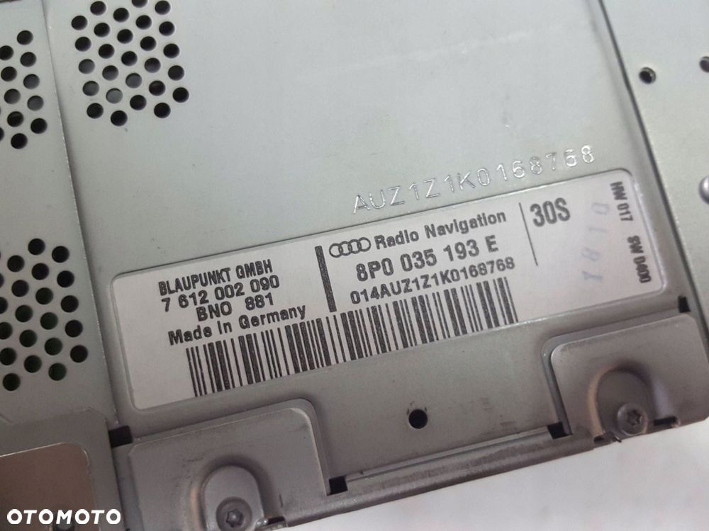 AUDI A3 8P 04-12r NAWIGACJA RADIO CD 8P0035193E - 6