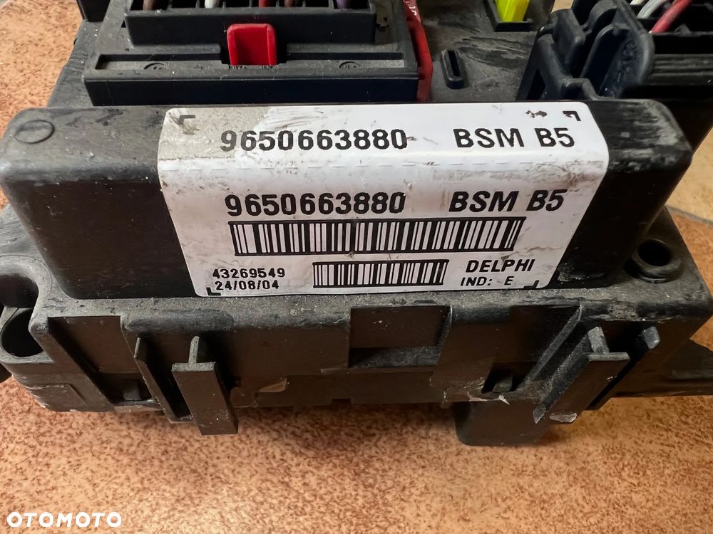 KOMPUTER STEROWNIK MODUŁ BSM B5 B PEUGEOT CITROEN 9650663880 - 2