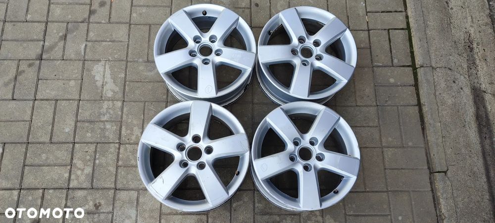 FELGI ALUMNIOWE 5x112 6Jx16 CALI ET50 fi 57.1 1T0 601 025 M VW TOURAN GOLF V VI VII JETTA SEAT SKODA AUDI KOMPLET 4 SZTUKI - 1