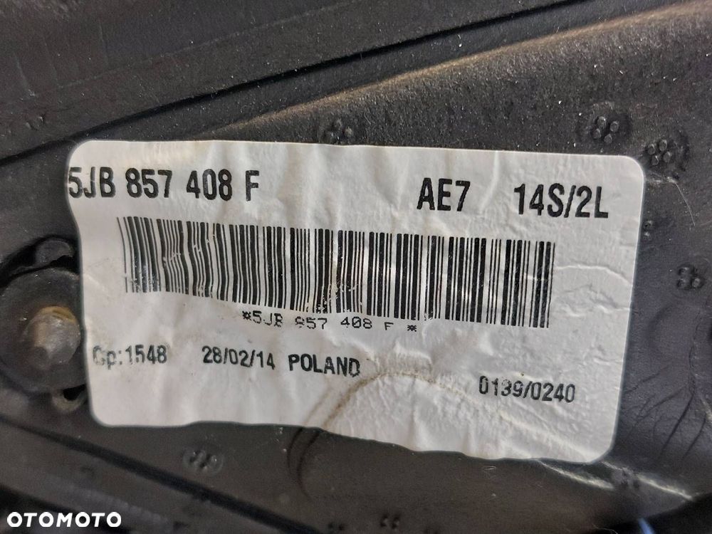 LUSTERKO PRAWE ELEKTRYCZNE SKODA RAPID I EUROPA 5JB857408F LF9E 5PIN - 6