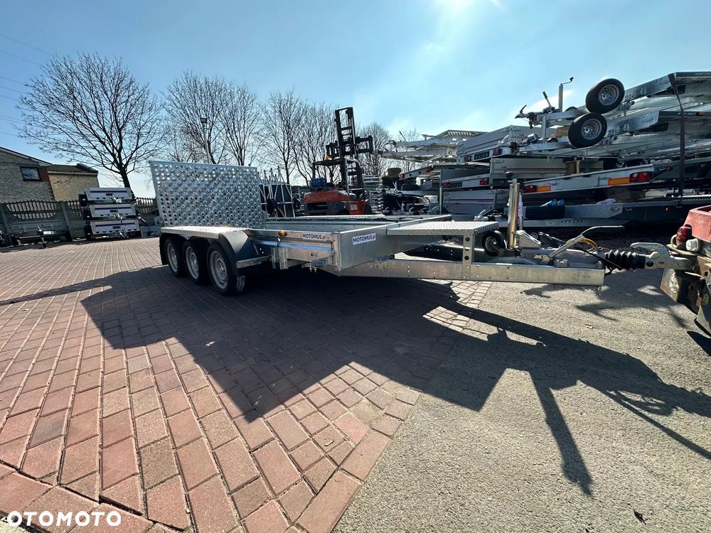 Inny Przyczepa do przewozu sprzętu budowlanego B 400/3 400x180 3500kg 3 osie pod koparke koparka walec MOTOMUS - 5