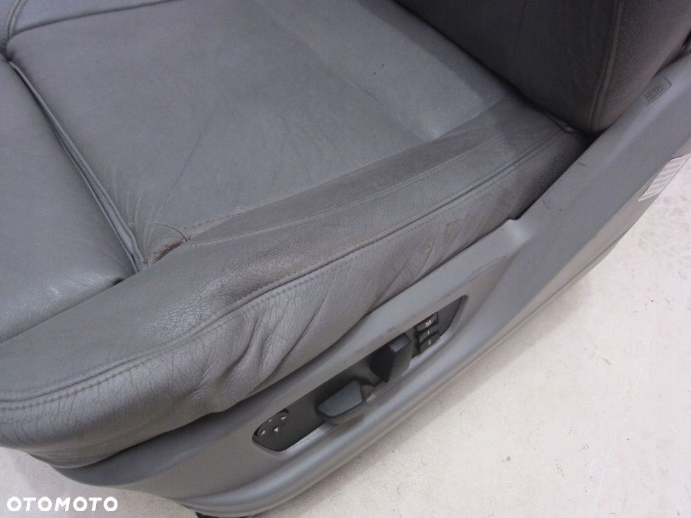 BMW E70 X5 FOTEL LEWY KIEROWCY SZARA SKÓRA ORYGINAŁ ELEKTRYCZNY SPORT EUROP - 8