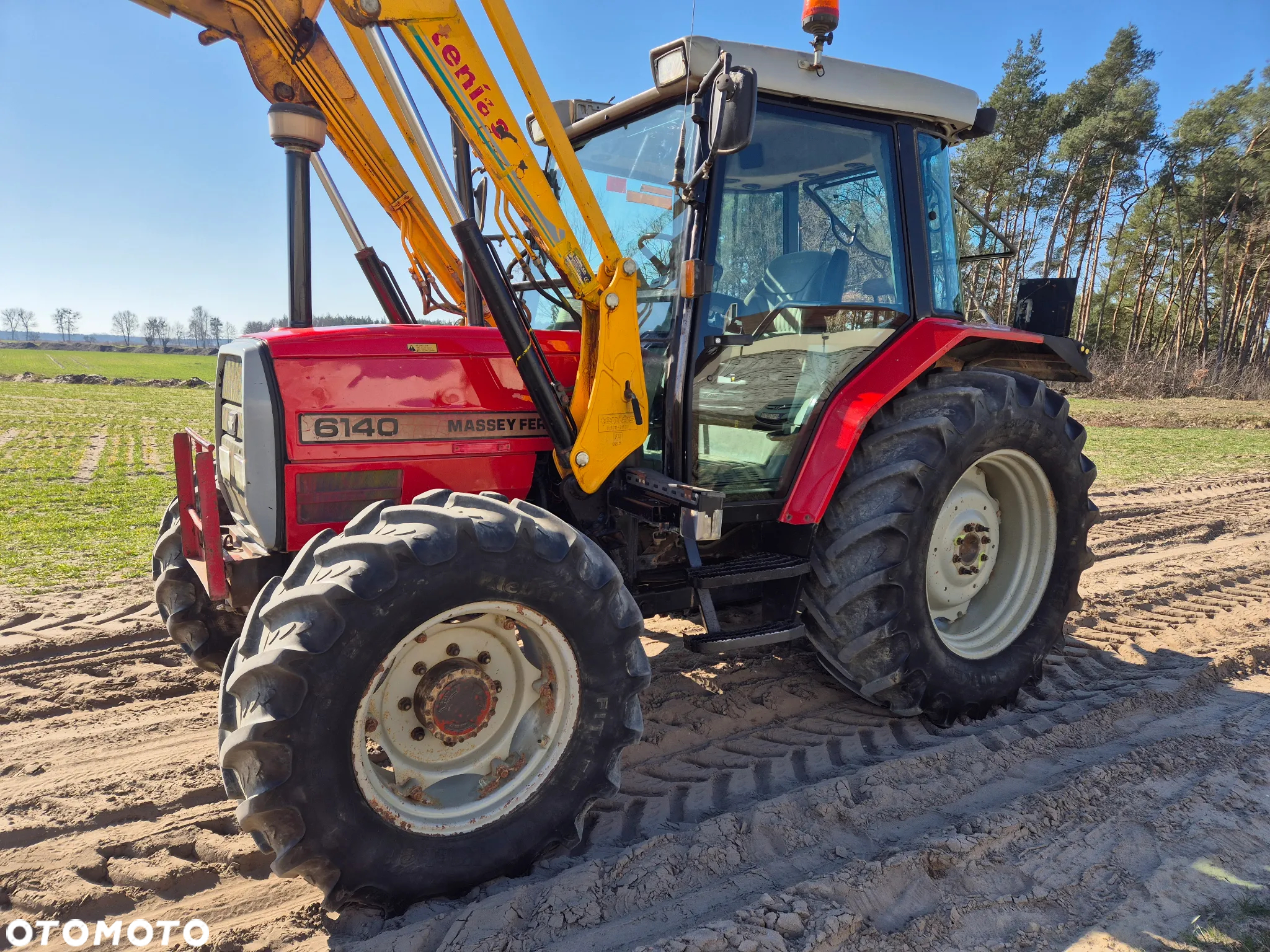 Massey Ferguson 6140 Cena Brutto 90 koni Pełna Pakiet Tur Łyżka dodatkowo koła wąskie 6130 MF  6150 - 14