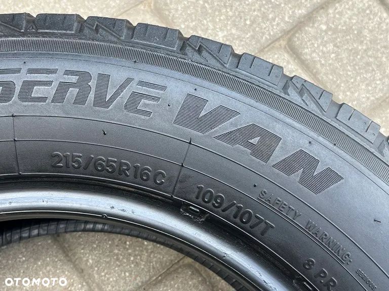 DWIE ZIMOWE OPONY TOYO 215/65 R16 C 109/107T  7 MM BIEŻNIKA 2022 ROK ZIMA R16 - 9