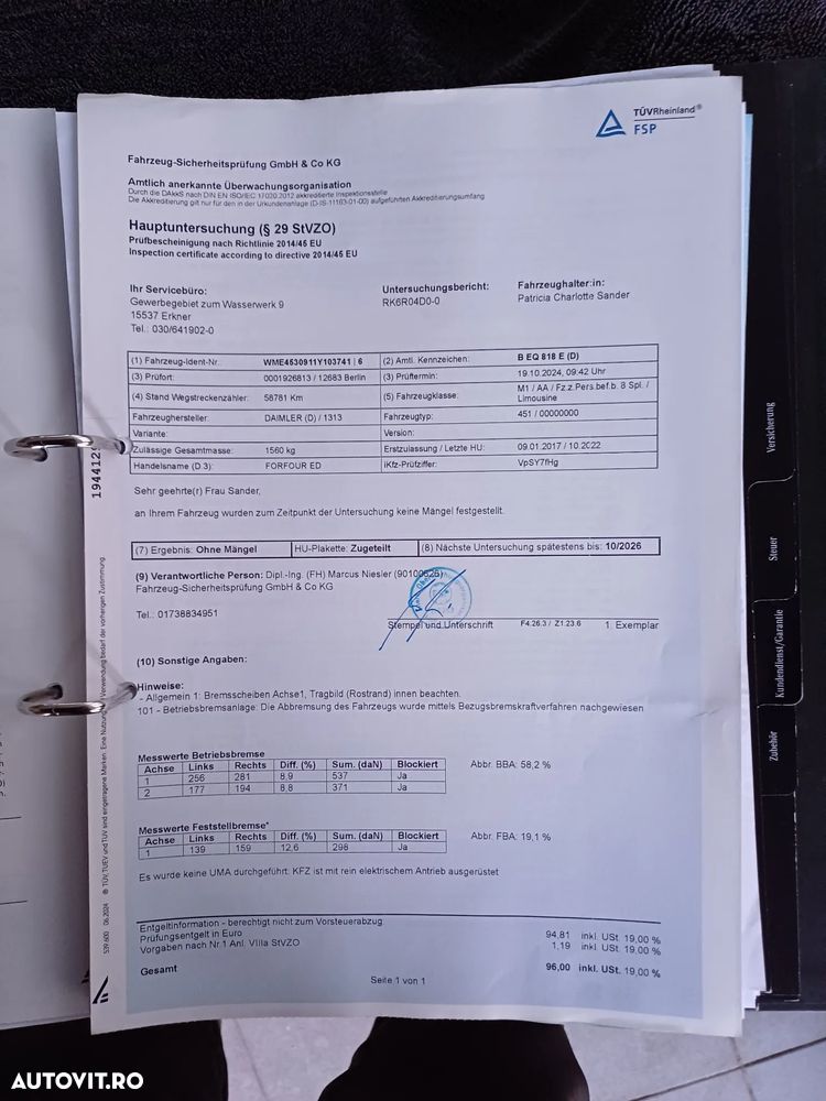 Smart Forfour EQ passion edition nightsky - 17