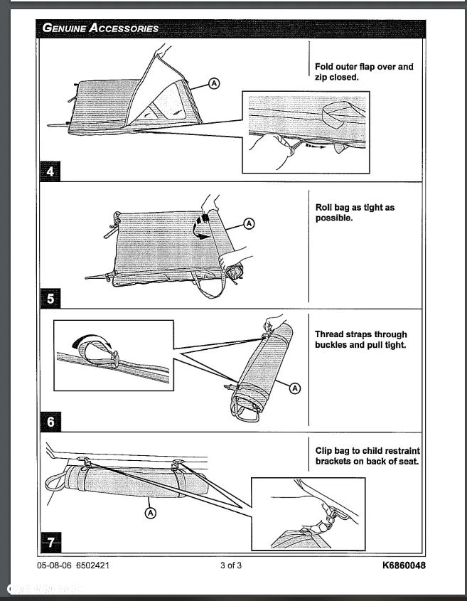 Torba pokrowiec dachu Jeep Wrangler JK K6860048 82210326 - 8