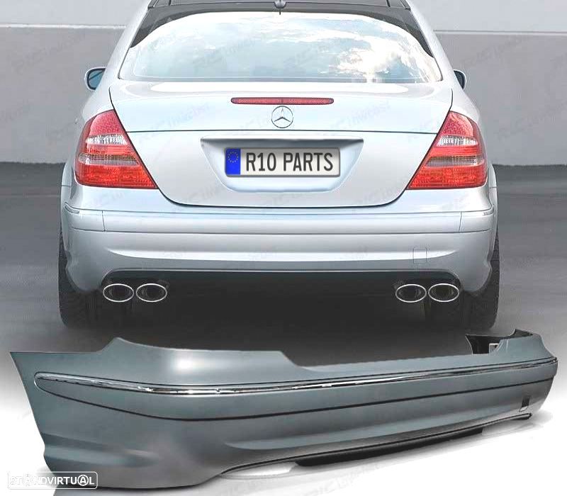 PÁRA-CHOQUES TRASEIRO MERCEDES CLASE E W211 LOOK AMG 03-09 SEM PDC - 1