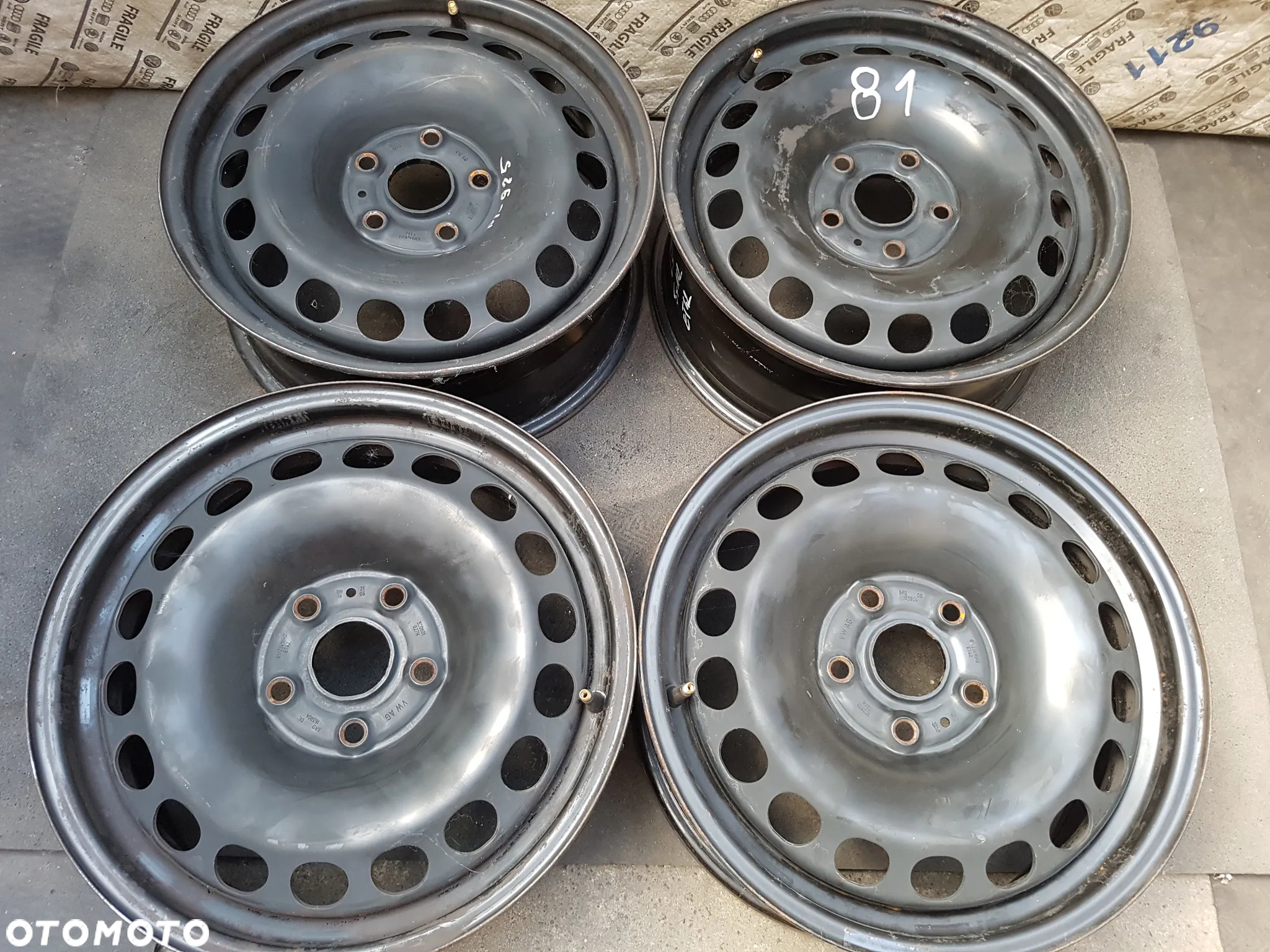 FELGI STALOWE VW PASSAT SKODA   SEAT 5X112  6,5JX16 ET42 3C0 - 2