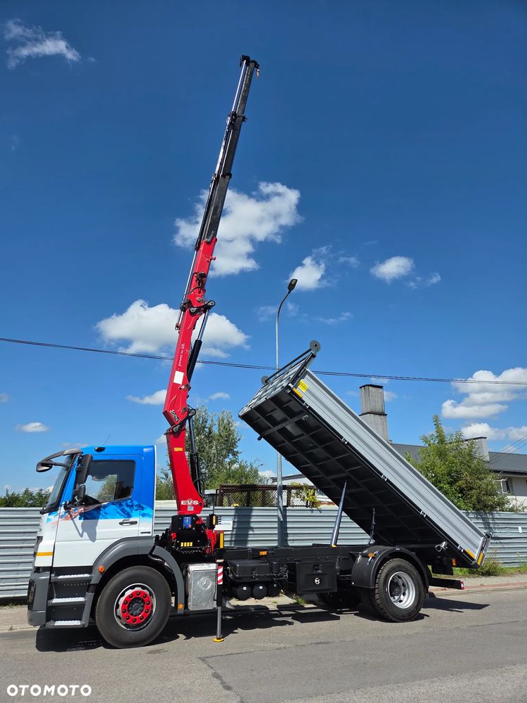 Mercedes-Benz AXOR 1824 // HDS HMF 1420-K3 3 WYSUWY + PILOT // NOWY KIPER // ŻURAW DŹWIG CRANE KRAN - 13