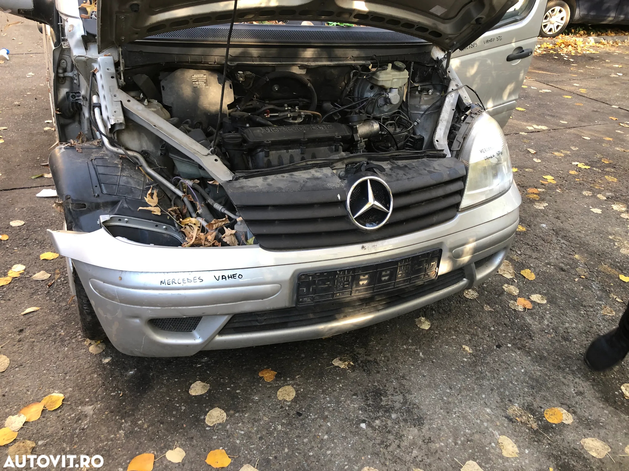 Bara fata Mercedes Benz Vaneo 2004 gri argintiu - 8