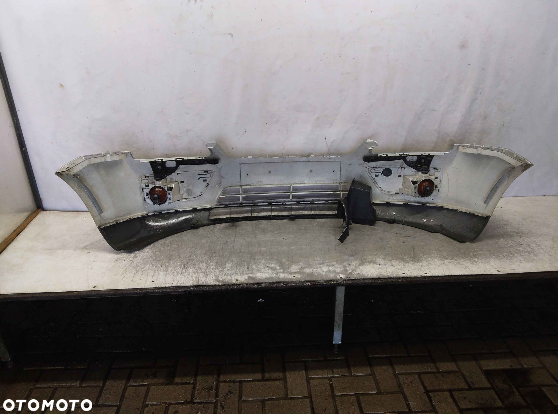 ^ ZDERZAK PRZÓD PRZEDNI FORD FOCUS MK.2 2 II 03 SREBRNY HALOGENY - 4