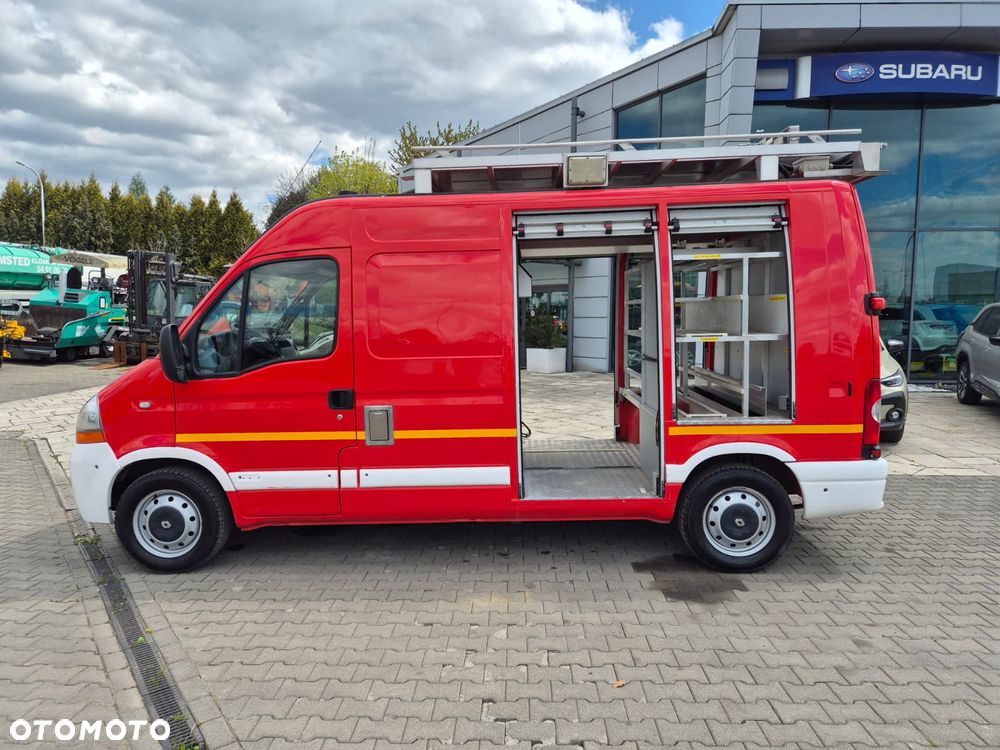 Renault Master 2.5 DCi 120 / STRAŻ POŻARNA / AUTO POŻARNICZE / 4 MIEJSCA / BEZWYPADKOWY / ORYGINALNY PRZEBIEG / DRABINA / ORYGINALNA ZABUDOWA / IDEALNY DO OSP LUB PSP / STAN IDEALNY - 35