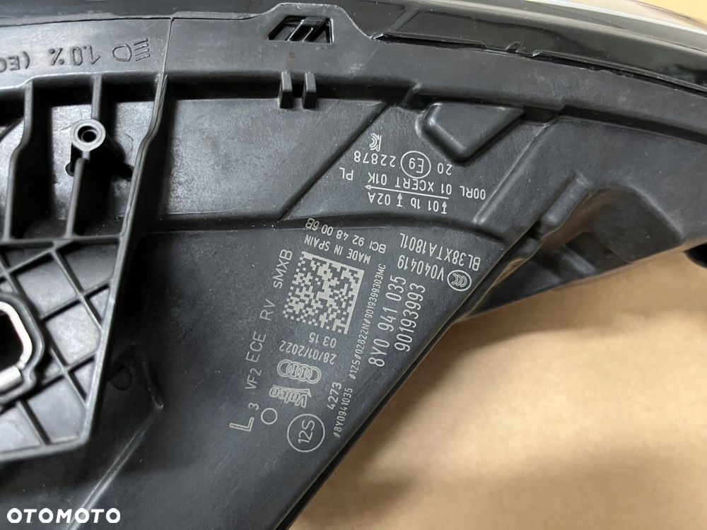 full led matrix audi a3 8y0941035 lampa full led audi a3 8y0 idealna lewa - 8